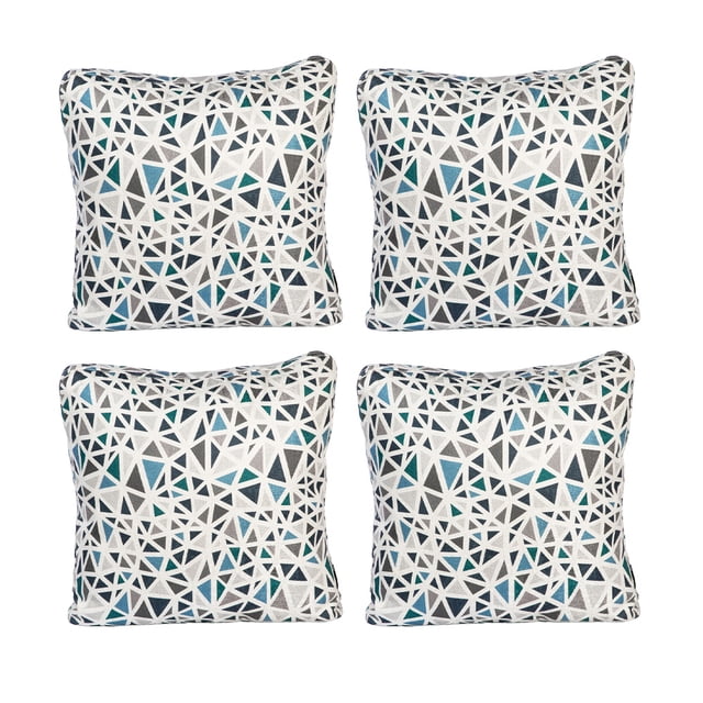 Set 4 Cojínes Decorativos Cuadrados Grandes