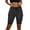 Grey, variant on Women's Mid Length Elastic High Waist Skirt - Solid Color Elegant A-Line Skirt, Polyester Spandex for All Occasions