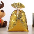 thumbnail image 3 of 10 bolsas navideñas reutilizables grandes para regalo de Navidad con cordón ajustable, 3 of 3