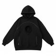 thumbnail image 3 of CUZIBR Pet Carrier Hoodie For Cat Womens Oversized Hoodies Hooded Long Sleeve Lovely Daily Tops,Black,M, 3 of 3