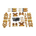 thumbnail image 5 of Almencla 1/16 RC Car Upgraded Metal Parts RC Car Accessory Sturdy Spare Accessory Kits for Q130A C8805 DIY Accessory RC Hobby Car Golden, 5 of 8