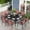 Red, variant on Sophia & William 9-Piece Patio Dining Set Outdoor Metal Square Table Set with 8 Brown Textilene Patio Chairs, Brown