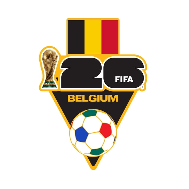Pin coleccionable de balón de fútbol Bélgica HONAV para la Copa Mundial de la FIFA 2026