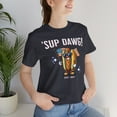 thumbnail image 2 of Sup Dawg Shirt, Hot Dog Shirt, Dawgs, Franks, Weiners, Hot Dog Month, 2 of 3