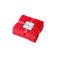 thumbnail image 2 of Red Embossed Throw Blanket 50X60 100% Polyester, 2 of 5