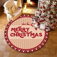 thumbnail image 4 of pathside Christmas Carpets,Non-Slip, Wear Wrinkle Resistant, Machine Washable - Ideal for Living Room, Kitchen, Bathroom Christmas Door, Outdoor Mat Rug Available, 23.6x23.6in, 4 of 6