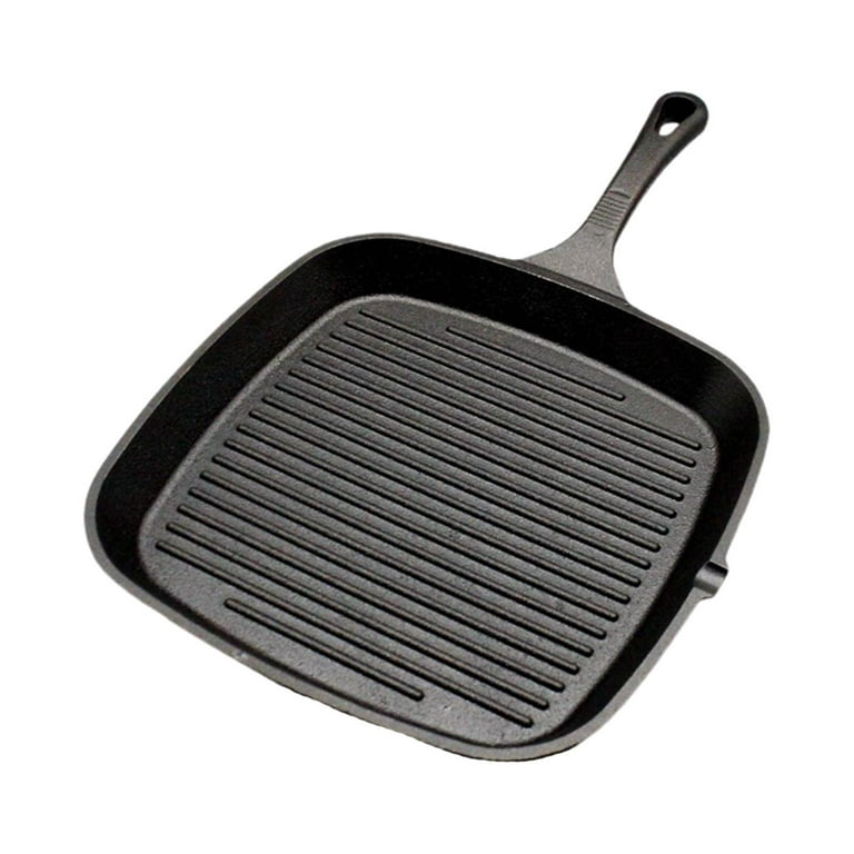 Square Nonstick Grill Pan Supplies Skillet Tool Large Cast Iron Nonstick  Frying Pan Steak Pan Griddle Pan with Handle for Kitchen, Outdoor with