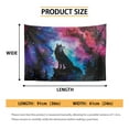 thumbnail image 6 of SEANATIVE Galaxy Wolf Tapestry for Room Decor Small Tapestries Wall Hanging Tapestry for Bedroom Aesthetic Living Room Dorm Party Decoration,36x24 Inches, 6 of 6