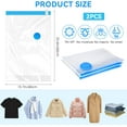 thumbnail image 2 of PinesC 2Pack Vacuum Storage Bags for Clothes, 40x60cm Travel Essentials Sealer Compression Bags, Space Saver Vacuum Cubes Packing Bags, Storage Bags Vacuum Sealed for Clothing, Pillo, 2 of 5