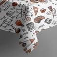 thumbnail image 5 of Math Equations Science Icons White Pattern Square Tablecloth,Waterproof Square Table Cover,Wipeable Spillproof Washable Table Cover for Home Kitchen Party Decor 52"x52"(132x132cm), 5 of 6