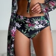 thumbnail image 2 of Gibobby Conjunto de Traje de Baño para Mujer Bikinis de cintura alta para mujer, conjunto de Bikini Sexy de 3 piezas, traje de baño para cubrir, traje de(Negro,M), 2 of 5