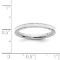thumbnail image 5 of Sterling Silver White-Enameled 2.25mm Ring, 5 of 5