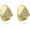 thumbnail image 1 of HAHDAXIA 2 Pcs Iced Out Diamond Teeth Grillz for Hip Hop Grills for Your Teeth Top and Bottom, Rapper Costume Cosplay Teeth Jewelry and Accessories - for Photo Video Shoots, Clubbing, 1 of 2