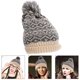 thumbnail image 5 of GOOHOCHY Gorro de punto, gorro de invierno, gorro de punto, gorro de mujer, gorro cálido de invierno, 5 of 8