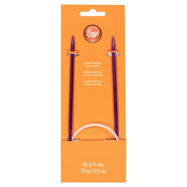 Simplicity Boye 29 in Anodized Aluminum Circular Needles, Size 6 Purple