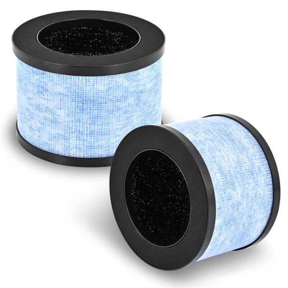 Reemplazo De Filtros Hepa Verdaderos Mk06 H13 Para Purificador De Aire Aroeve Mk01 Mk06 Y Kloudi Dh-Jh01 Intelabe Epi080/Ep1080 Elechomes Epi081/Ep1081 H13 Filtro Hepa Verdadero Premium Paquete De 2