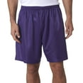 thumbnail image 2 of A4 Lined Tricot Mesh Shorts For Men in Purple | N5293, 2 of 2