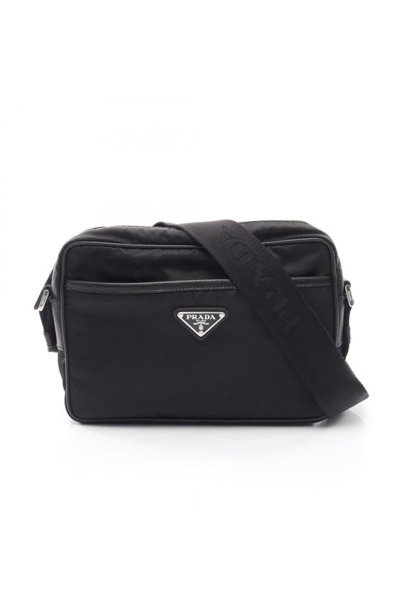 Pre-Owned Prada TESSUTO+SAFFI Shoulder Bag/Handbag, Nylon & Saffiano Leather, Men's Women's,...
