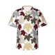 thumbnail image 1 of Fotbe maple leaves Camisa Hawaiana para Hombre Unisex – Camisa Casual de Verano con Botones de Manga Corta de Algodón y Lino,3X-Large, 1 of 7