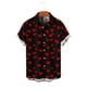 thumbnail image 5 of Ceisia Men Casual Fashion Turndown Collar Stripe Printing Gift Short Sleeve Button Shirt, 5 of 6