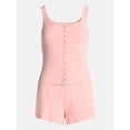 thumbnail image 6 of Joyspun Women's Pointelle Tank Top and Shorts Pajama Set, 2-Piece, Sizes XS-3X, 6 of 6