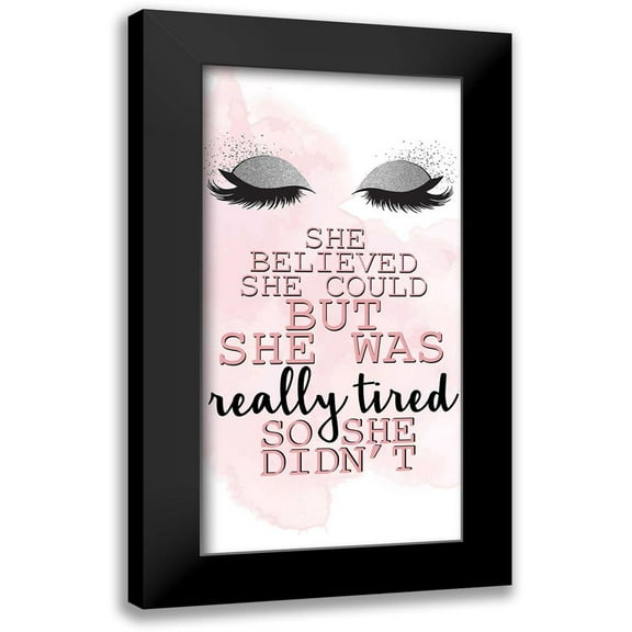 Allen, Kimberly 9x14 Black Modern Framed Museum Art Print Titled - _Really Tired 1