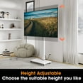thumbnail image 4 of FITUEYES Rolling TV Stand with Wheels up to 70 inch TVs with Power Outlet,White, 4 of 9
