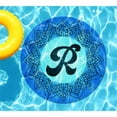 thumbnail image 2 of Slick Woody's 5' Monogram Mandala Letter R Vinyl Underwater Pool Tattoo in Black, 2 of 2