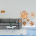 thumbnail image 2 of Cestas de almacenamiento,Cestas de almacenamiento de cocina tejidas con asas hechas a mano,Cestas de pan redondas Bandejas para servir Rectángulo,Manualidades de pared,Decoración para colgar, 2 of 8