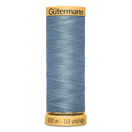 Mercerized Cotton Thread - Gutermann Mercerized Cotton Medium Slate Blue Thread, 110 Yd.