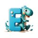 thumbnail image 1 of Fiudx Decoraciones navideñas para interiores Colgante de dinosaurio de 26 letras de acrílico para Navidad, colgante decorativo para fiesta de dinosaurios, 1 of 2