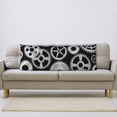thumbnail image 7 of KLL Metallic Gears Pattern Long Body Pillow Cover,20x60 Body Pillow Cases,Soft Brushed Microfiber Invisible Zipper Design-Pillow core not included, 7 of 7