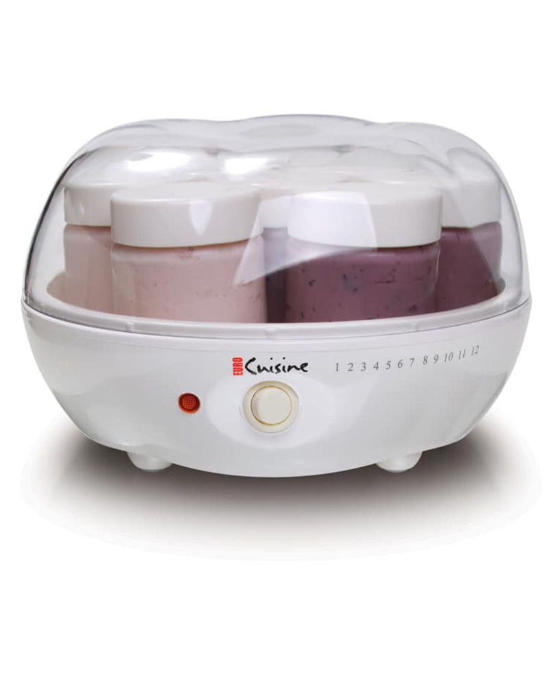 Euro Cuisine YM80 Electric Yogurt maker with 7 glass jars