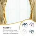 thumbnail image 2 of pitrice 2 Pieces Home Hotel Polyester Curtain Holdback Living Room Bedroom Drape Tieback Decorative Holder Waved Rope Decor Dark Blue, 2 of 9