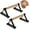Black, variant on Wood push up bars Parallettes bars Anti-slip Handstand Bars for Calisthenics, Fitness, Floor workouts Solid Wood with Sturdy Metal Bracket, Support 500 lbs