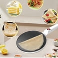 thumbnail image 3 of Instant 8" Electric Crepe Maker Quick Heat, Nonstick Portable Pancake Griddle With Automatic Temperature Control, Diy Breakfast Appliance For Crepes, Tortillas, Brunch, Home Kitchen (Yellow), 3 of 7