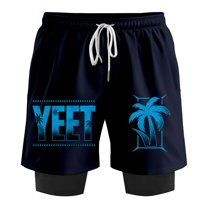 Jey Uso Blue Yeet Merch Fake Two Piece Shorts Cosplay Women Men HipHop Streetwear Short Pants