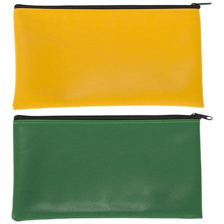 HOMEMAXS  2 Pcs Waterproof File Bag Bank Deposit Pouch Men Man Documents Office