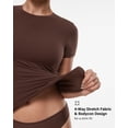 thumbnail image 3 of Remera INLYRIC Inbarely de Doble Capa Ajustada Avellana XL, 3 of 5