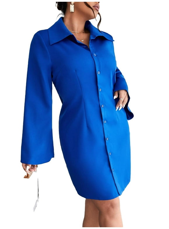 Royal Blue Plus Size Dresses