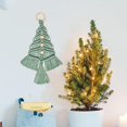 thumbnail image 4 of Kit de macramé de árbol de Navidad - Cuerda de algodón hecha a mano - Decoración colgante de pared bohemia Diy - Nuevo pasatiempo relajante - Gran regalo de Navidad, 4 of 5