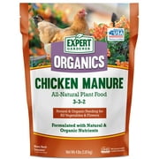 Expert Gardener Organics Chicken Manure All-Natural Plant Food, 4 lb Fertilizer