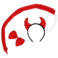 thumbnail image 3 of 1 Set Halloween Cosplay Devil Costume Devil Tail Headband Bowtie Devil Cosplay Costume, 3 of 5