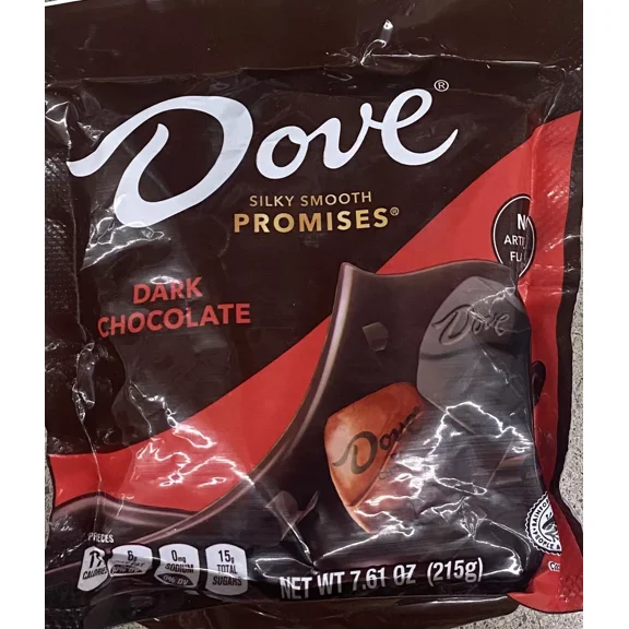 Dove Dark Chocolate Silky Smooth Promises Candy Bag 7.61 Oz Bag