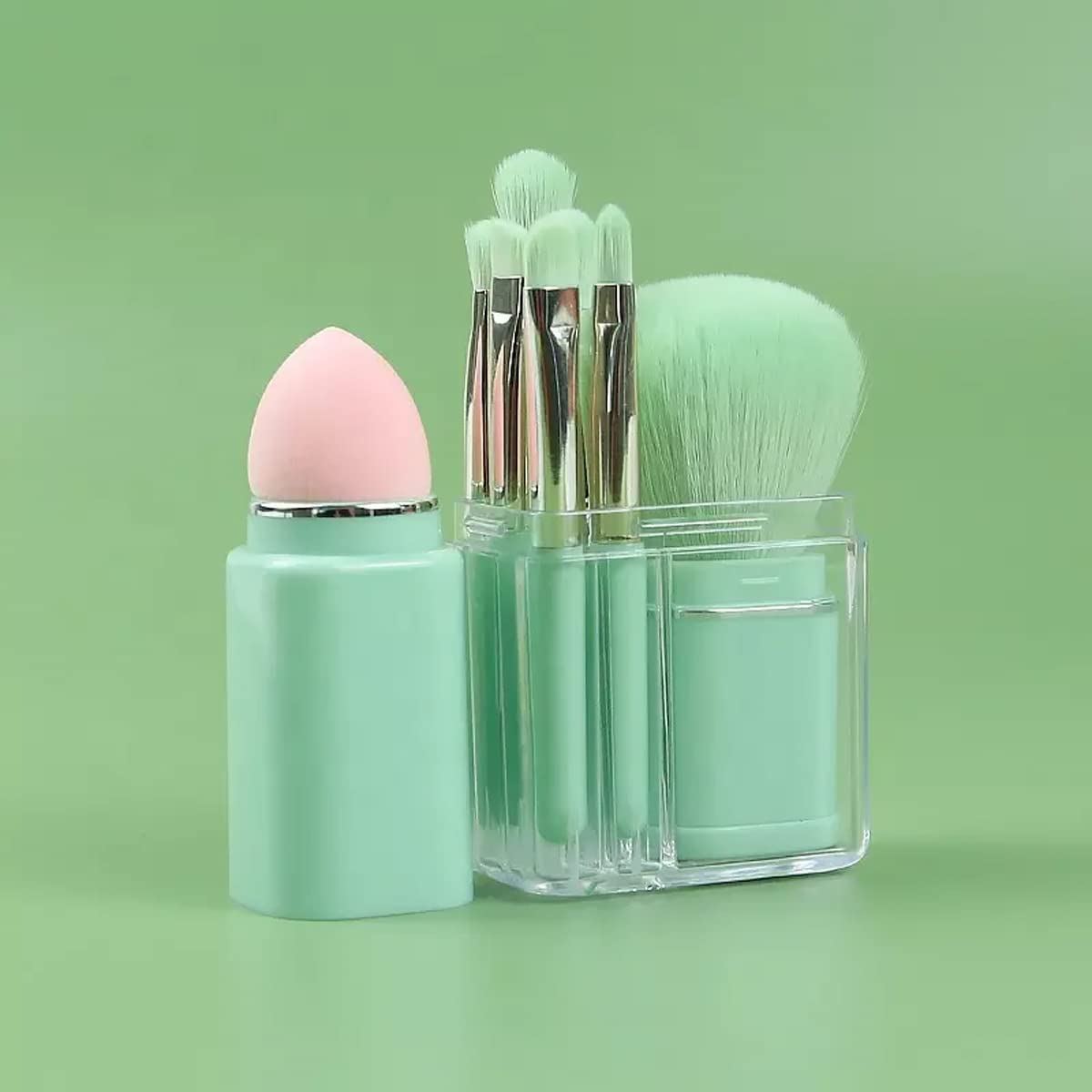 Pink Line Portable Travel Small Makeup Brush Set/Travel Lip Brush