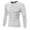 White, variant on Men Long Sleeve Tight Quick Dry T-shirt Compression Tops,White,2XL