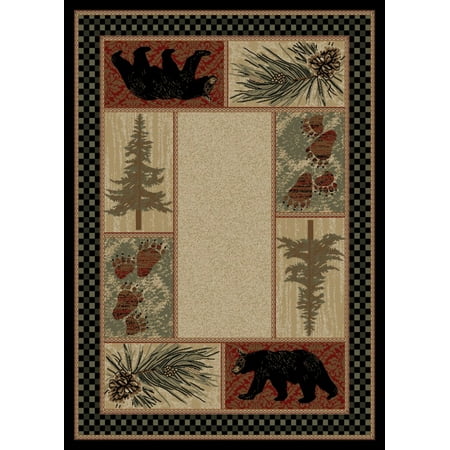 8' x8', Mayberry Rug American Destination Cades cove AD3793 Round