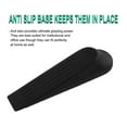 thumbnail image 3 of Unique Bargains 4-Pack Plastic Nonslip Bedroom Office Doorstops Black, 3 of 7