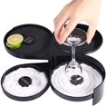 thumbnail image 1 of Salt and Sugar Glass Rimmer Cocktail Bartender, 3 Tier Bar Cocktail Rimmer Sugar Salt Rim Lime Glass Cocktail Margarita Bartender Tool, 1 of 6