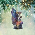 thumbnail image 2 of TIELUTT Colorful Fairy Fairies Painted Style Charm and Mysterious Rear Acrylic Beads for Chandeliers Hanging for Windows Ornament Christmas Elastic String for Bracelets Cat, 2 of 8